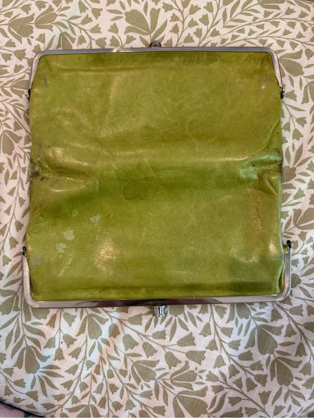 HOBO Green Leather Frame Clutch - Picture 3 of 12